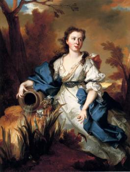 Nicolas De Largilliere : Portrait Of Marianne de Mahony